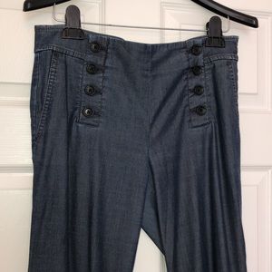 Ann Taylor high waisted denim trouser size 6